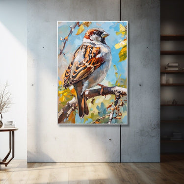 Sparrow Bird Painting